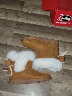 Brown Juicy Couture Faux-Fur Boots